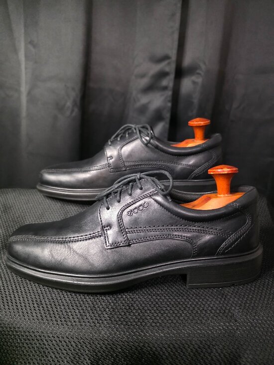 New SZ 9.5M Ecco Oxford Black Leather Oxford dress shoes main image 8